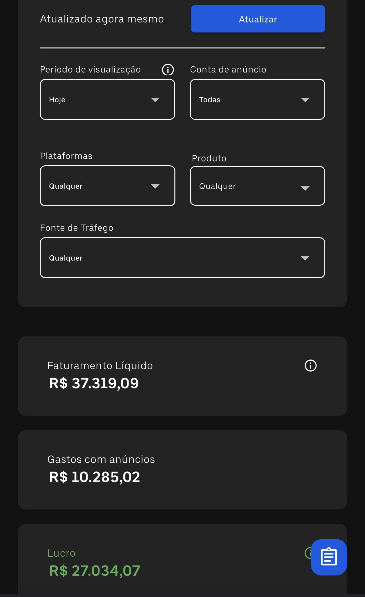 Resultado real